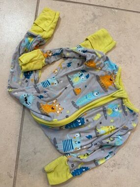 Little Sleepies 3-6 months Monster Mayhem Zippy